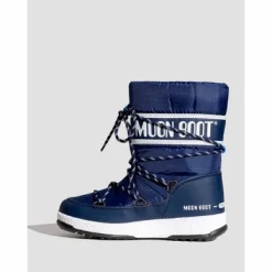 Schneestiefel Moon Boot Boys Sport Blue Navy White -Regenstiefel Geschäft 008 34051300 002bluenavy white 03