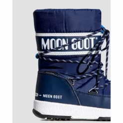 Schneestiefel Moon Boot Boys Sport Blue Navy White -Regenstiefel Geschäft 008 34051300 002bluenavy white 07