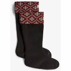 Stiefelsocken Hunter U Fairisle Tall Boot Sock Black