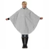 Poncho Happy Rainy Days Rain Cape Unisex White Black -Regenstiefel Geschäft 1 32012 hrd 9 2022 cape stripe scaled 1