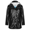 Regenjacke Happy Rainy Days Rain Mac Padded Teddy Boaz Black Damen -Regenstiefel Geschäft 1 jacket pu black 1