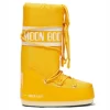 Schneestiefel Moon Boot Nylon Yellow Damen -Regenstiefel Geschäft 1 moon boot icon yellow nylon boots 17006165 34653032 2048