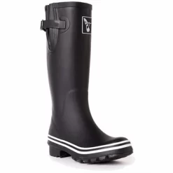 Gummistiefel Evercreatures Black + White Tall Damen