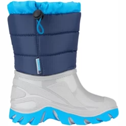 Schneestiefel Winter-Grip Junior Welly Walker Navy Blau Grau Kinder
