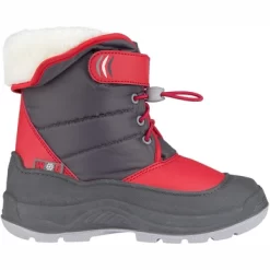 Schneestiefel Winter-Grip Junior Hoppin Bieber Anthrazit Rot Grau Kinder