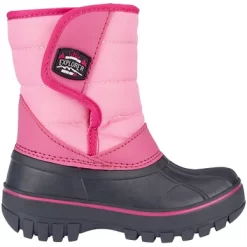 Schneestiefel Winter-Grip Junior Mountain Kid Anthrazit Rosa Fuchsia Kinder