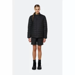 Jacke RAINS Trekker Jacket Black Unisex -Regenstiefel Geschäft 1543 black women 1