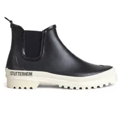Gummistiefel Stutterheim Chelsea Rainwalker Schwarz/Weiß Unisex