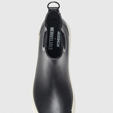 Gummistiefel Stutterheim Chelsea Rainwalker Schwarz/Weiß Unisex 5 Gummistiefel Stutterheim Chelsea Rainwalker Schwarz/Weiß Unisex – Bild 3