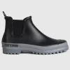 Gummistiefel Stutterheim Chelsea Rainwalker Schwarz/Grau Unisex -Regenstiefel Geschäft 1785 Grey 1