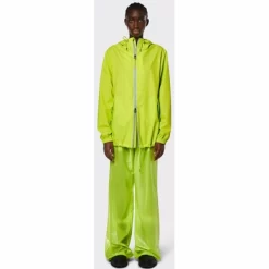 Regenjacke Rains Storm Breaker Reflective Digital Lime Unisex -Regenstiefel Geschäft 18370 refelctivedigitallime women 1 1