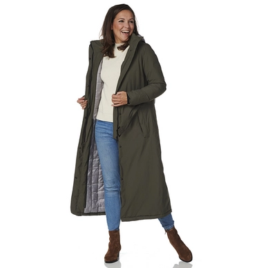 Jacke Happy Rainy Days Toronto Long Raincoat Padded Chimera Olive Damen 4 Jacke Happy Rainy Days Toronto Long Raincoat Padded Chimera Olive Damen – Bild 2
