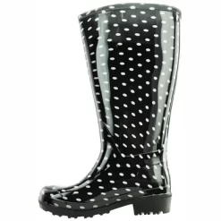 Gummistiefel Wide Wellies Schwarz Weiß Polka Dots Wadenweite L -Regenstiefel Geschäft 2 9900002 481 351 3 ww 20151008140001752 1