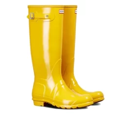 Gummistiefel Hunter Original Tall Gloss Gelb -Regenstiefel Geschäft 2 WFT1000RGL RYL 1