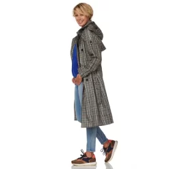 Jacke Happy Rainy Days Brooklyn Trenchcoat Check Damen -Regenstiefel Geschäft 3 15414HRD 3 9 2021 Brooklyn check