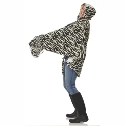 Poncho Happy Rainy Days Rain Cape Unisex Beige Schwarz -Regenstiefel Geschäft 3 32061 hrd 9 2022 cape zebra beige scaled 1