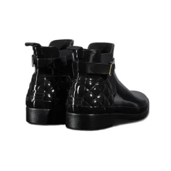 Gummistiefel Hunter Refined Gloss Quilt Chelsea Schwarz 9 Gummistiefel Hunter Refined Gloss Quilt Chelsea Schwarz -Regenstiefel Geschäft 3 WFS1032RGL BLK 2