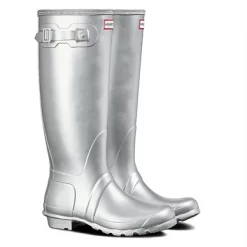 Gummistiefel Hunter Original Tall Silber -Regenstiefel Geschäft 3 WFT1000RMA SIL 2