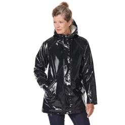 Regenjacke Happy Rainy Days Rain Mac Padded Teddy Boaz Black Damen -Regenstiefel Geschäft 3 lakjas kort boaz aangesneden hrd 6 2018 7806