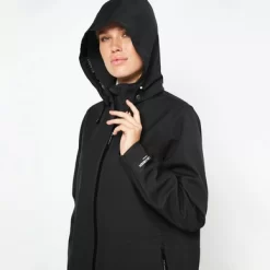 Regenjacke Ilse Jacobsen RAIN128 Black Damen -Regenstiefel Geschäft 4 RAIN128 001 F 206 1024x1024