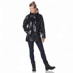 Regenjacke Happy Rainy Days Rain Mac Padded Teddy Boaz Black Damen -Regenstiefel Geschäft 5 lakjas kort boaz hrd 6 2018 7806