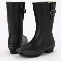 Gummistiefel Evercreatures All Black Short Wellies Damen -Regenstiefel Geschäft 5K6A5858 1598x2400