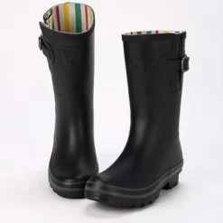 Gummistiefel Evercreatures All Black Short Wellies Damen -Regenstiefel Geschäft 5K6A5862 1598x2400
