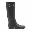 Gummistiefel Hunter Refined Tall Black Damen -Regenstiefel Geschäft 67669 Womens Refined Tall Wellington Boot WFT2200RMABLK BLACK ORIGINAL