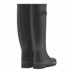 Gummistiefel Hunter Refined Tall Black Damen -Regenstiefel Geschäft 67670 Womens Refined Tall Wellington Boot WFT2200RMABLK BLACK ORIGINAL