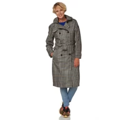 Jacke Happy Rainy Days Brooklyn Trenchcoat Check Damen -Regenstiefel Geschäft 8 15443HRD 3 9 2021 Brooklyn check