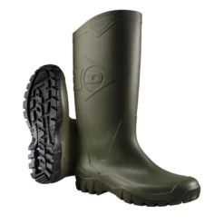 Dunlop PVC Kniestiefel Grün