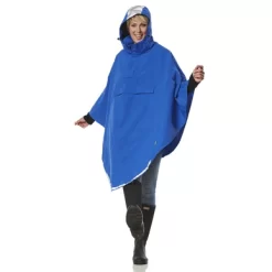 Poncho Happy Rainy Days Kobaltblau