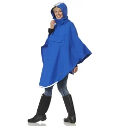 Poncho Happy Rainy Days Kobaltblau -Regenstiefel Geschäft HRD 1302 3
