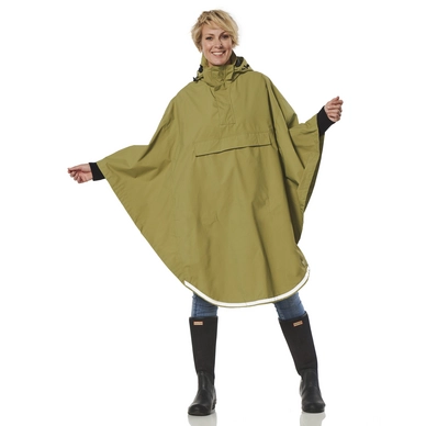 Poncho Happy Rainy Days Damen Grün 4 Poncho Happy Rainy Days Damen Grün – Bild 2