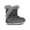 Moon Boot Crib Suede Dark Gray Kinder -Regenstiefel Geschäft MOON BOOT 34010300002 CRIB SUEDE DK GREY