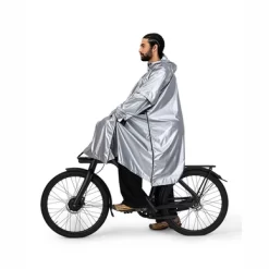 Poncho Maium Poncho Unisex Silver -Regenstiefel Geschäft PO SI 03