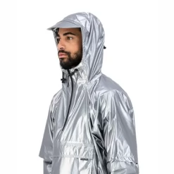 Poncho Maium Poncho Unisex Silver -Regenstiefel Geschäft PO SI 10