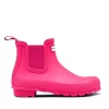 Gummistiefel Hunter Original Chelsea Bright Pink Damen -Regenstiefel Geschäft Regenlaars Hunter Women Original Chelsea Bright Pink