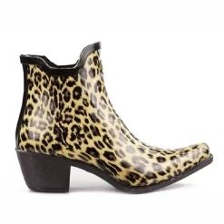Gummistiefel Talolo Boho Braun Kurz -Regenstiefel Geschäft Talolo20Boots20Leopar2