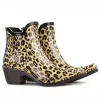 Gummistiefel Talolo Boho Braun Kurz -Regenstiefel Geschäft Talolo20Boots20Leopard