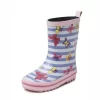 Gummistiefel Gevavi Schmetterling Rosa Kinder -Regenstiefel Geschäft VLIN07 Vlin0701