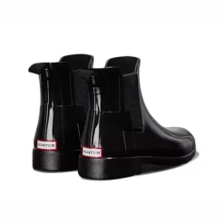 Gummistiefeletten Hunter Original Refined Chelsea Gloss Black Damen -Regenstiefel Geschäft WFS1017RGL BLK 3