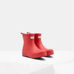 Regenstiefel Hunter Original Play Short Wellington: Logo Red Damen -Regenstiefel Geschäft WFS2020RMA LRD3