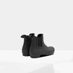 Gummistiefel Hunter Original Chelsea Boot Black Damen -Regenstiefel Geschäft WFS2078RMA BLK3