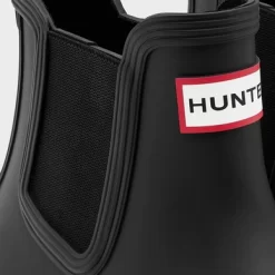 Gummistiefel Hunter Original Chelsea Boot Black Damen -Regenstiefel Geschäft WFS2078RMA BLK5