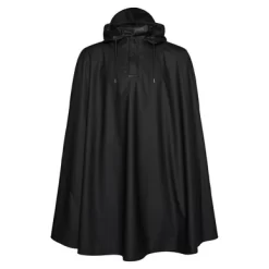 Poncho Rains Cape Black (Größe M)