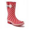 Gummistiefel Evercreatures Ditsy Dots Niedrig -Regenstiefel Geschäft evercreatures ditsy dots mid wellies 11dot a