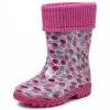 Gummistiefel Gevavi Puck Pink Kinder -Regenstiefel Geschäft puck 07 puck lr